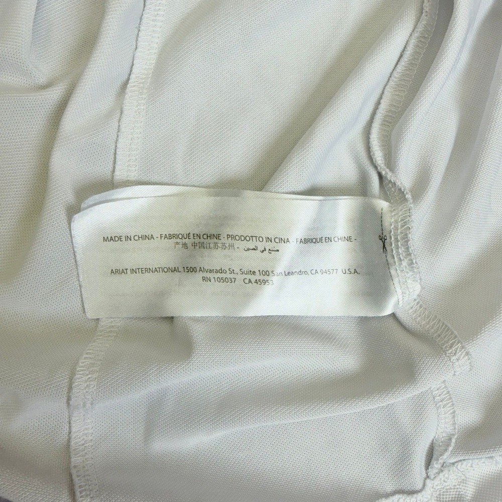 Ariat Sunstopper Pro 2.0 Show Shirt Women Small White LS 1/4 Zip Mesh Panels - Picture 8 of 9